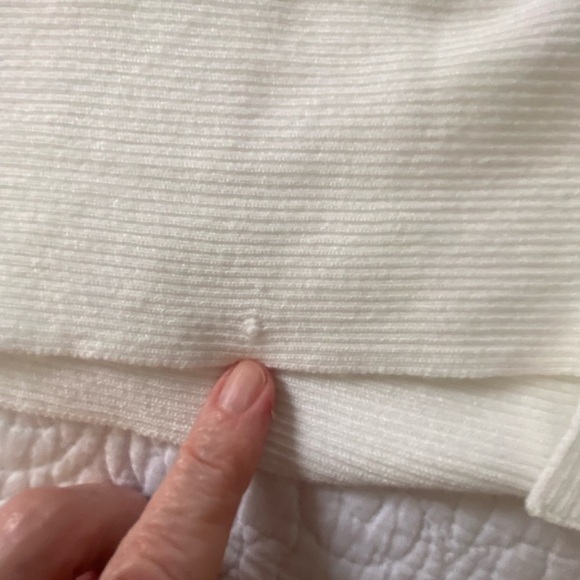 Chico's Open Front Cardigan Cream Long Sleeve Lightweight Size Medium - Picture 11 of 11